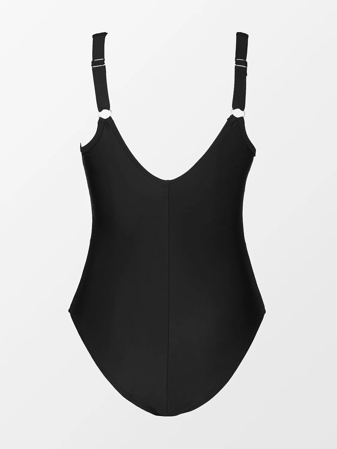 CUPSHE Women Plus Size One Piece Swimsuit V Neck Mesh Sheer Tummy Control Bathing Suit with Adjustable Wide Straps