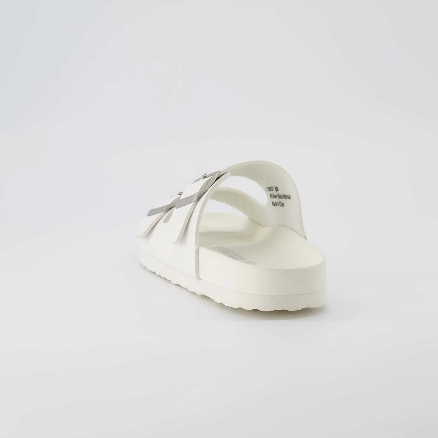 CUSHIONAIRE Lindy Water-Resistant Womens Sandals with Adjustable Double Buckle Straps-Lightweight Soft Footbed Slides for Women