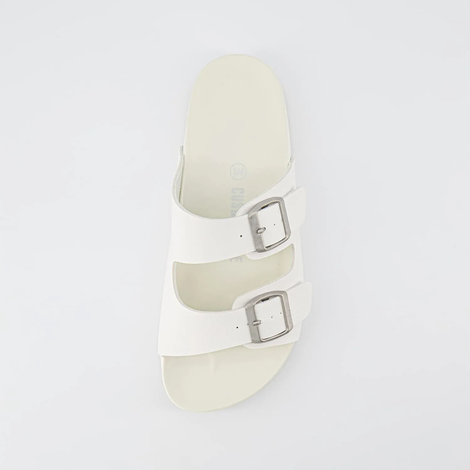 CUSHIONAIRE Lindy Water-Resistant Womens Sandals with Adjustable Double Buckle Straps-Lightweight Soft Footbed Slides for Women