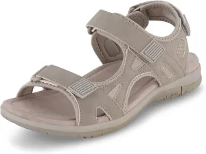CUSHIONAIRE Women's Pace comfort footbed outdoor sandal with adjustable straps and  Memory Foam, Wide Widths Available