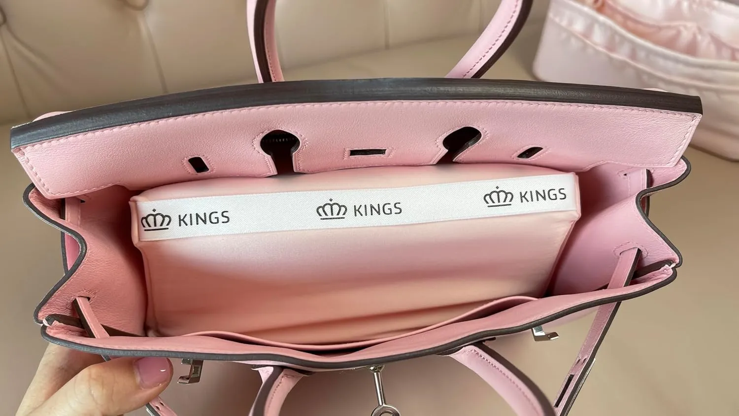 Custom Bag Pillow Insert, Purse Shaper Compatible with Hermes BK Bags, Luxury Bag Shaper, Silky Satin Surface and Soft Memory Foam Inner(Custom Color)