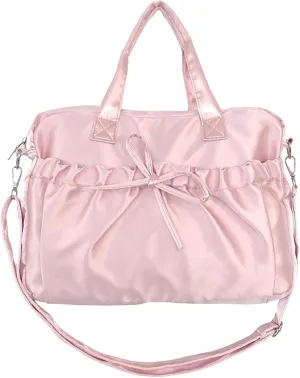 Cute BowTote Bag Kwaii Shoulder Bags Aesthetic Satin Handmade Purse Y2K Butterfly Shoujo Totebags