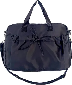 Cute BowTote Bag Kwaii Shoulder Bags Aesthetic Satin Handmade Purse Y2K Butterfly Shoujo Totebags