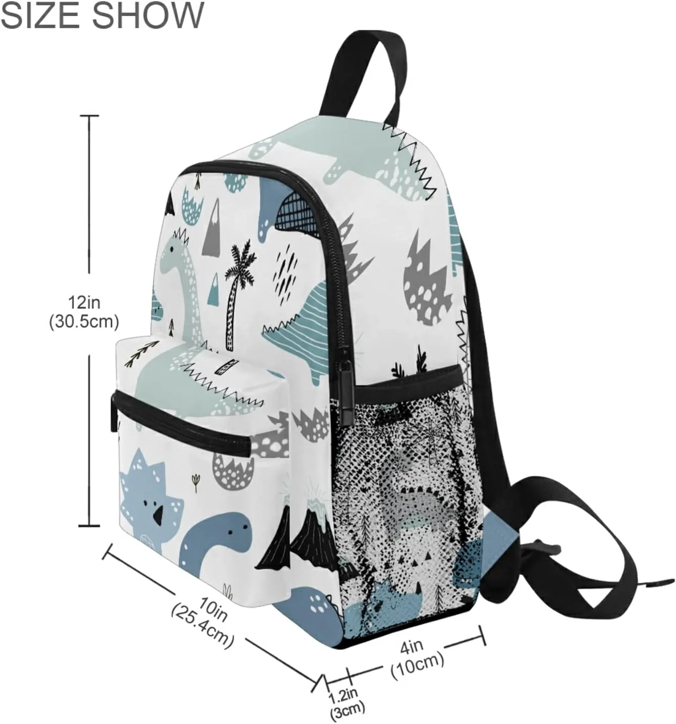 Cute Kid's Toddler Backpack Cute Dinosaur Cartoon Pattern Schoolbag for Boys Girls,Kindergarten Children Bag Preschool Bag with Chest Clip 20210410