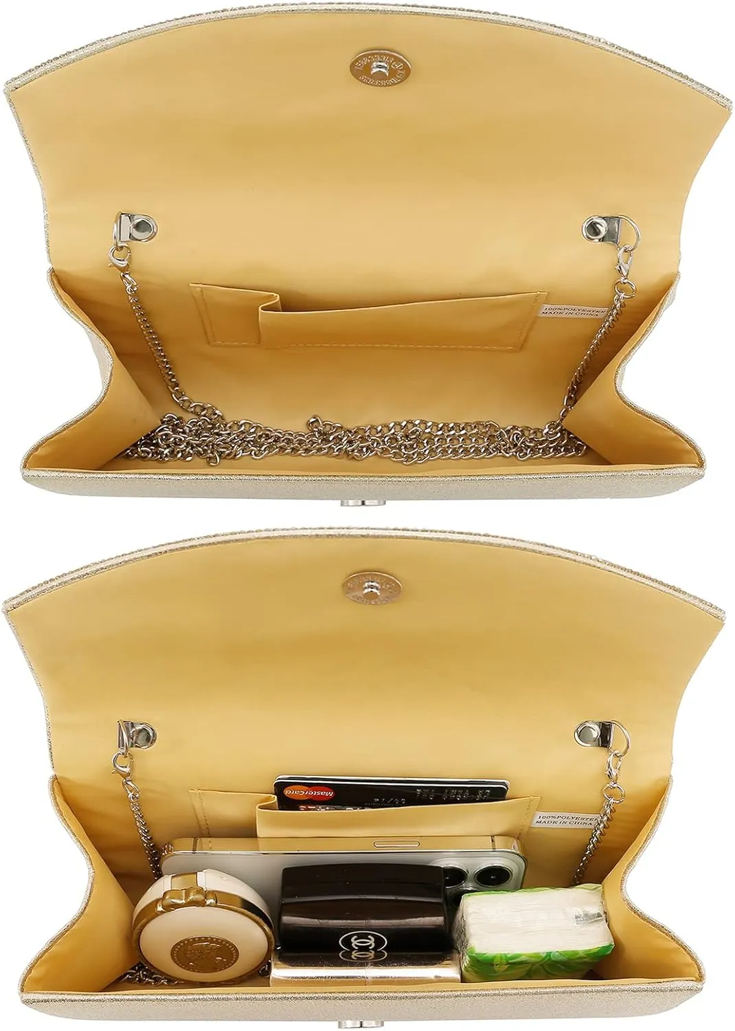 Dasein Womens Clutch Purses Rhinestone Evening Bags Formal Wedding Party Purse Prom Handbags