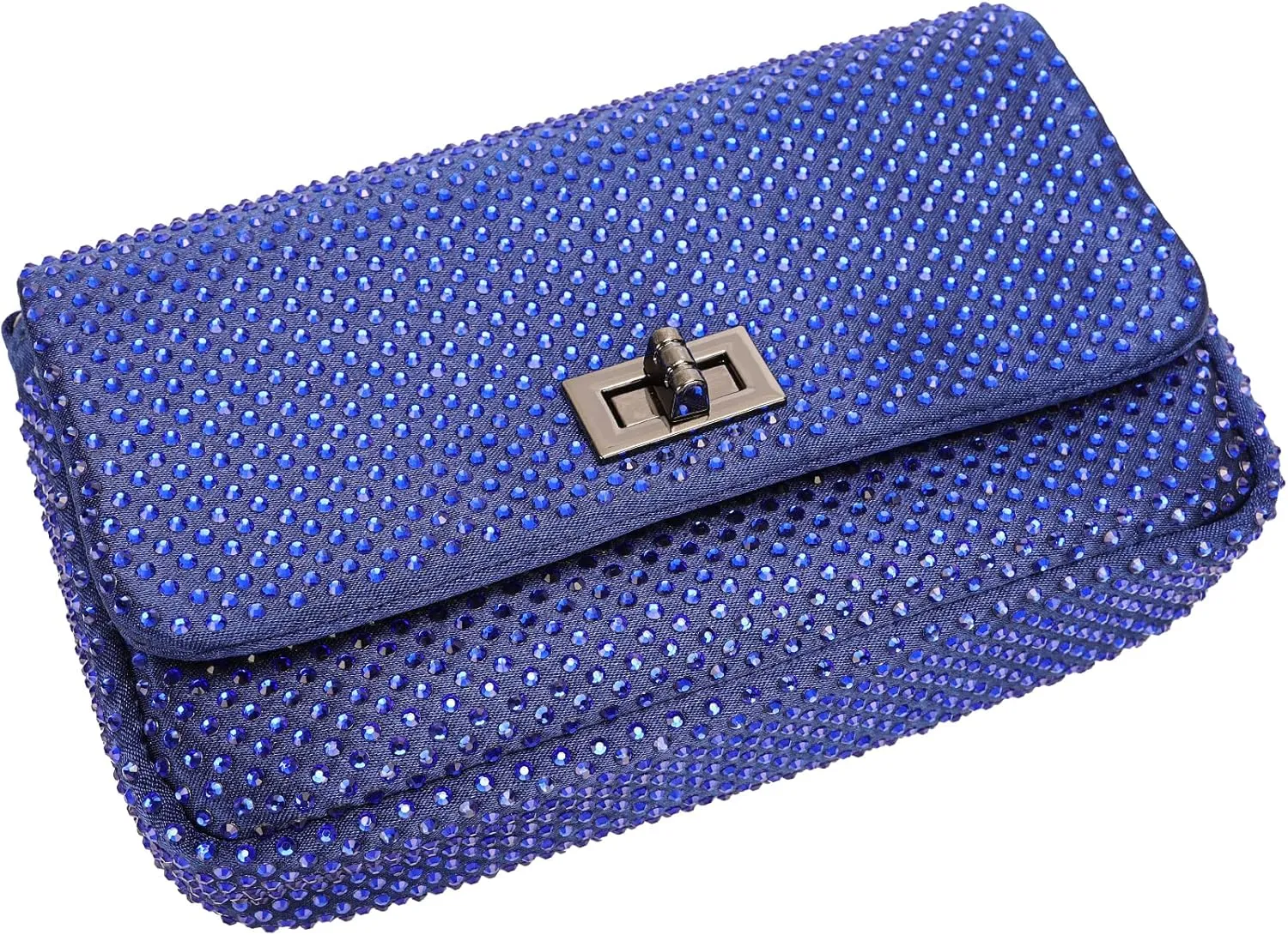 Dexmay Classic Flap Crystal Bag Small Evening Clutch Handbag Party Rhinestone Purse