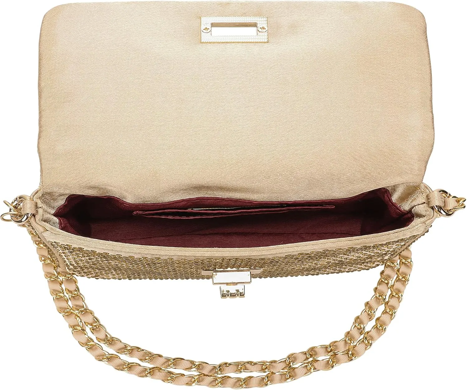 Dexmay Classic Flap Crystal Bag Small Evening Clutch Handbag Party Rhinestone Purse