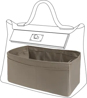 DGAZ custom purse organizer or pillow insert for Hermes 24/24 mini/29/35 bags,offering 32 colors to choose from,silk,for women