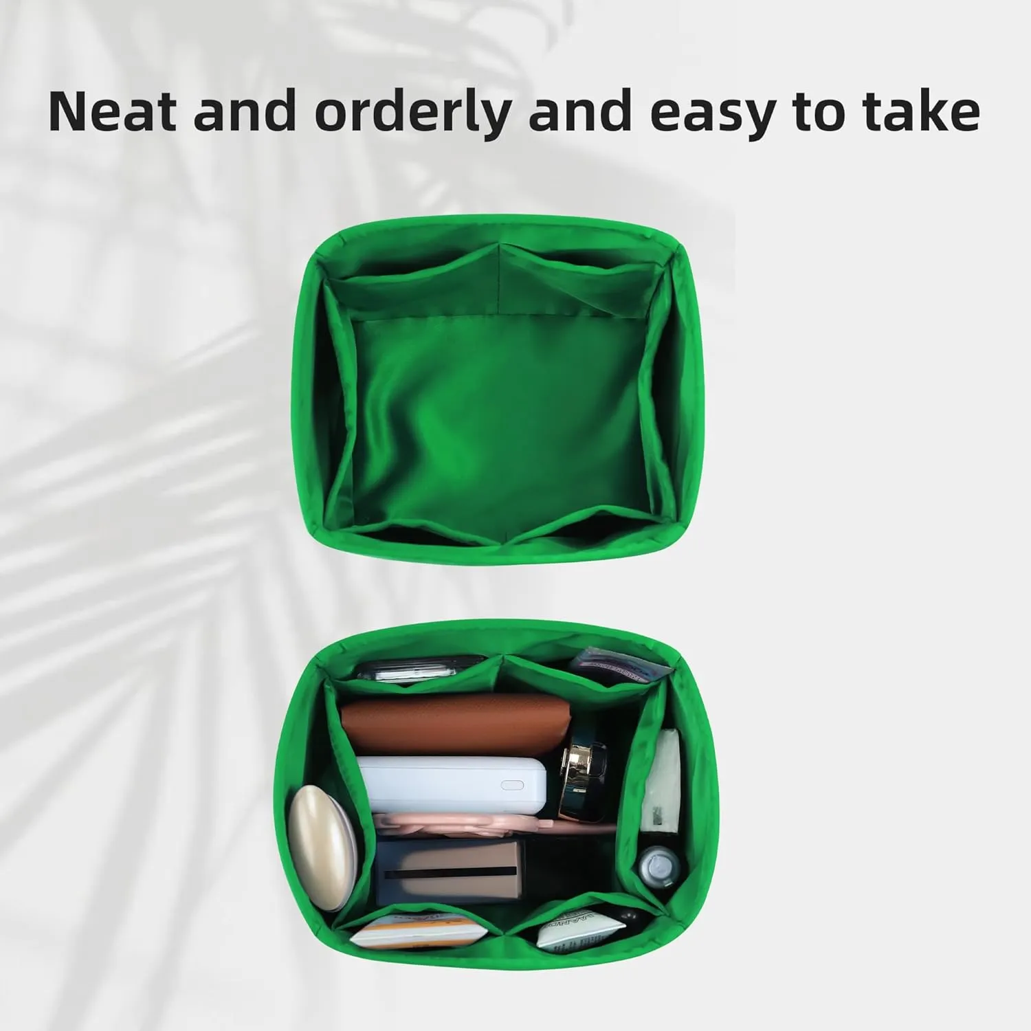 DGAZ Purse Organizer Silky Smooth For Picotin 14/18/22/26/31 Bags,Silk,Luxury Handbag Tote in Bag Shapers(Bambou,PC22)