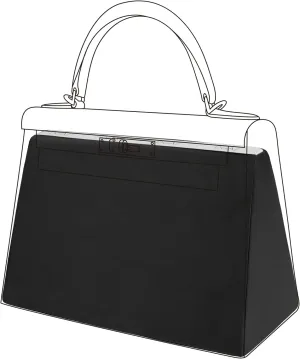 DGAZ Purse Pillow Shaper Insert for Hermes Kelly Bags, Silky Pillow Shaper for Luxury Handbags(Black,KL25 Sellier)