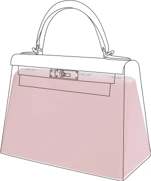 DGAZ Purse Pillow Shaper Insert for Hermes Kelly Bags, Silky Pillow Shaper for Luxury Handbags(Pink,KL25 Sellier)