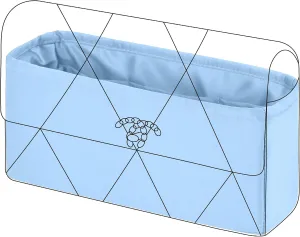DGAZ Silk Purse Organizer Insert For Chanel 19 Bags,Silky Smooth Bag Organizer，Luxury Handbag & Tote Shaper(Candy Blue,19 Flap 26)