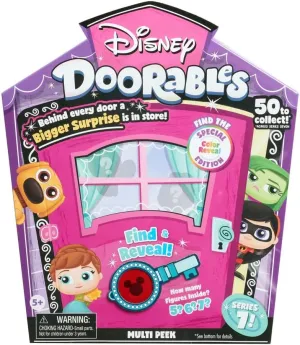 Disney Doorables Multi Peek Series 7, Collectible Blind Bag Inspired Mini Figures, Kids Toys for Ages 5 Up by Just Play