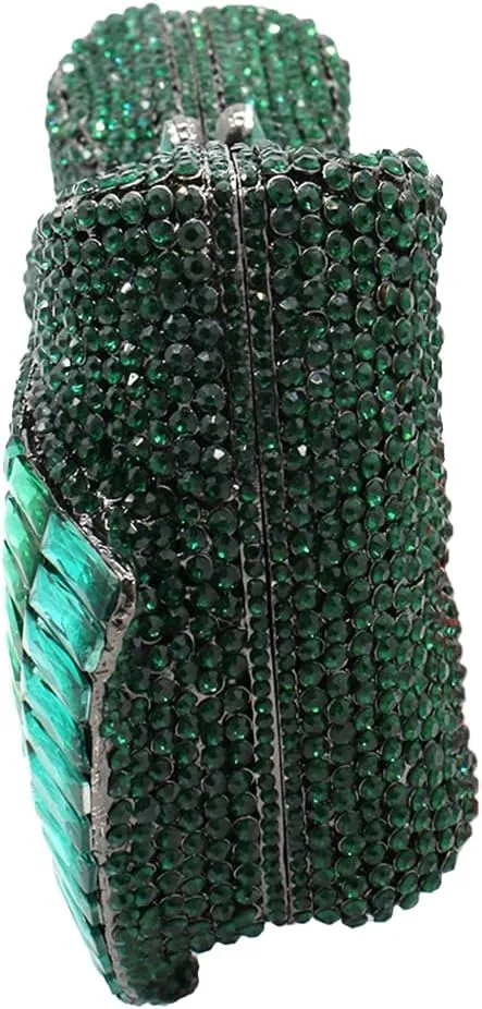 DJBM Sweet Bow Rhinestone Crystal Evening Clutch Diamond Evening Bags Purses and Handbags for Women Formal Party Wedding