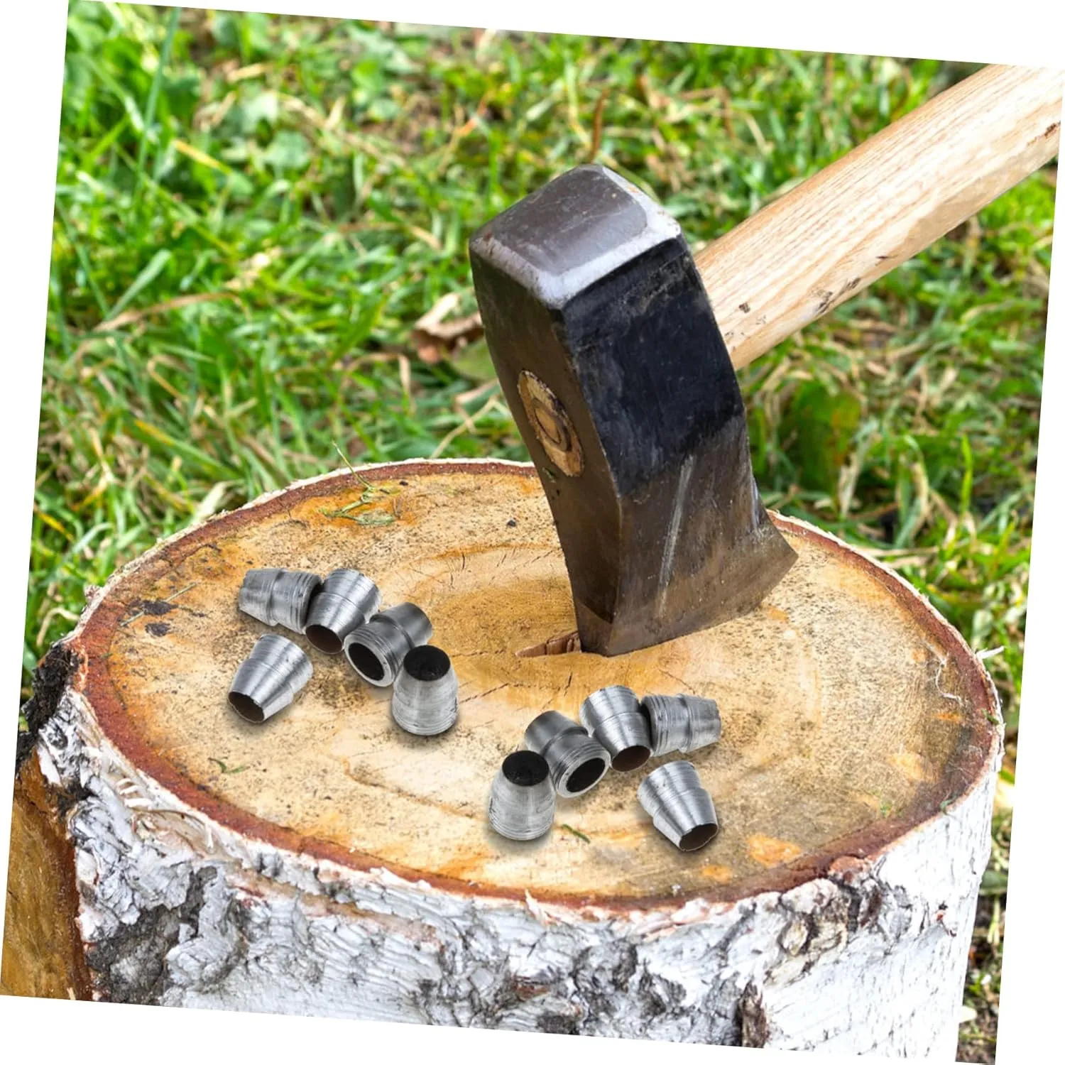 DOITOOL Hammer Handle Wedge Round Wedge for Axe Additional Wedges 50 Pcs Stroller Accessories Hand Tools Splitting Wedge Practical Wedge The Beginning Round High Heel