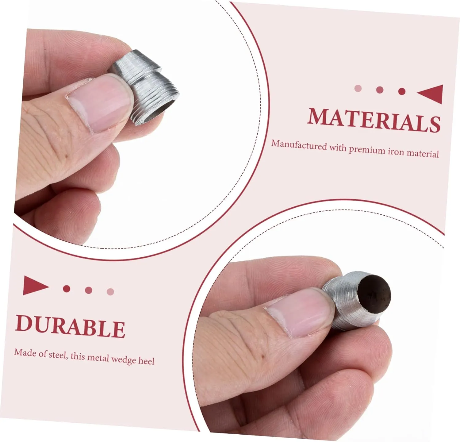 DOITOOL Hammer Handle Wedge Round Wedge for Axe Additional Wedges 50 Pcs Stroller Accessories Hand Tools Splitting Wedge Practical Wedge The Beginning Round High Heel