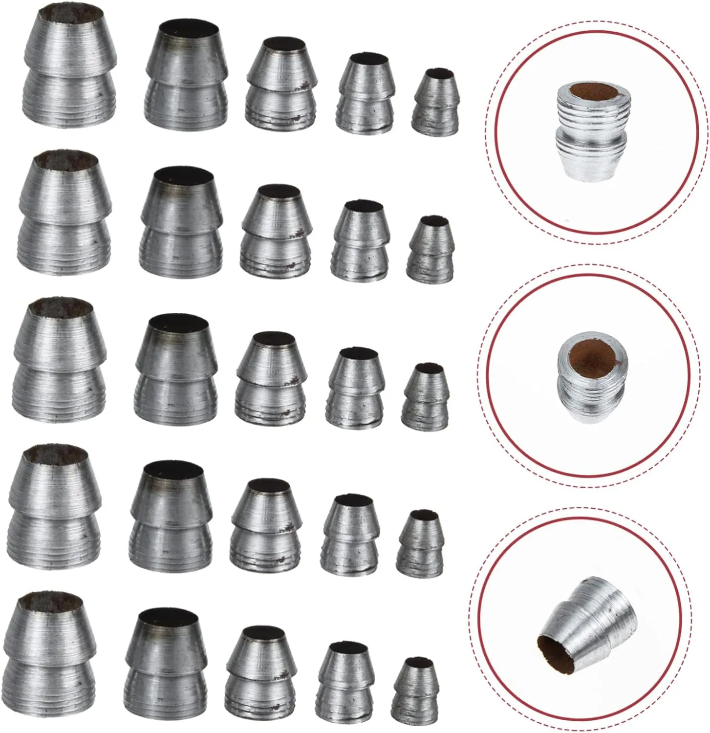 DOITOOL Hammer Handle Wedge Round Wedge for Axe Additional Wedges 50 Pcs Stroller Accessories Hand Tools Splitting Wedge Practical Wedge The Beginning Round High Heel