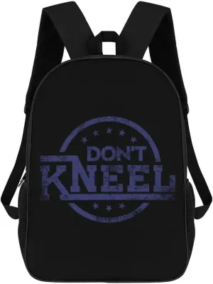Don't Kneel Fashion Backpack 17 Inches Daypack Unisex Laptop Bag for Travel Business Work