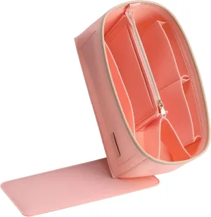 Doxo Purse Organizer Insert, Bag Organizer for Tote & Purse, Bag in Bags, Handbag Insert Perfect for Speedy 25 and More(Pink-M-Bottle type)