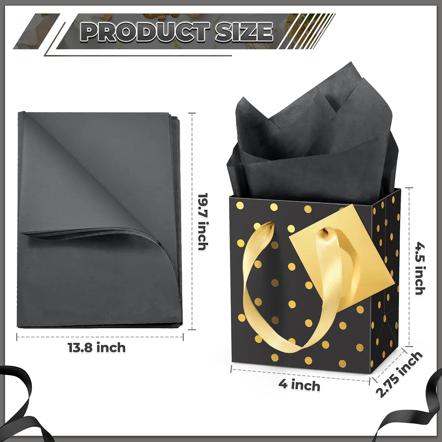 DOYIDE 30 Pcs Small Gift Bags with Handles, 4x2.75x4.5inch Mini Paper Gift Bags, Tiny Party Favor Bags with Tissue and Tag, Welcome Bags for Christmas Valentines Holidays Birthday Wedding Graduation