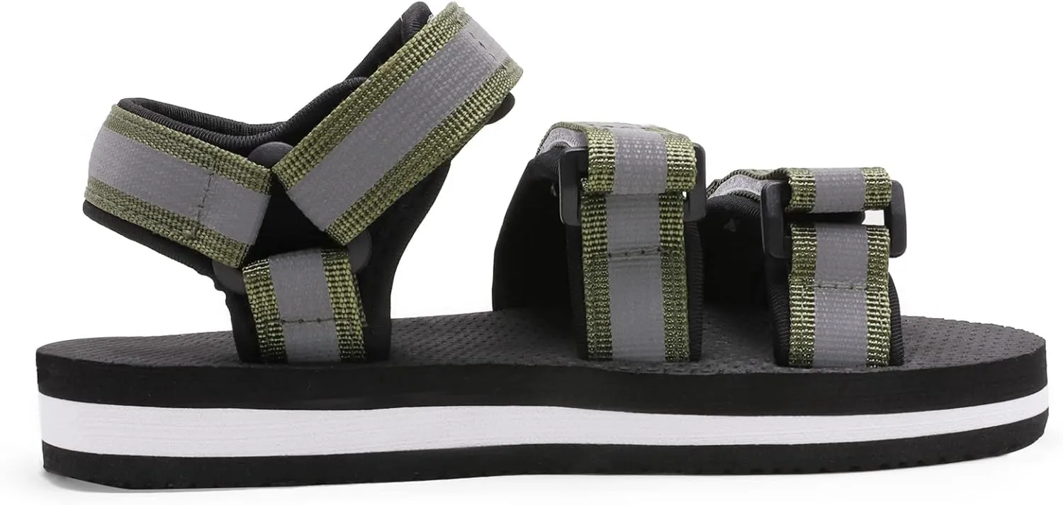 DREAM PAIRS Boys Girls Sandals Open-Toe Adjustable Straps Summer Outdoor Sport Sandals