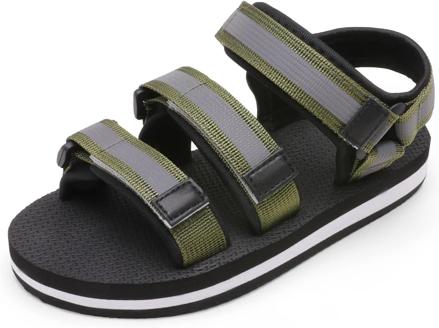 DREAM PAIRS Boys Girls Sandals Open-Toe Adjustable Straps Summer Outdoor Sport Sandals
