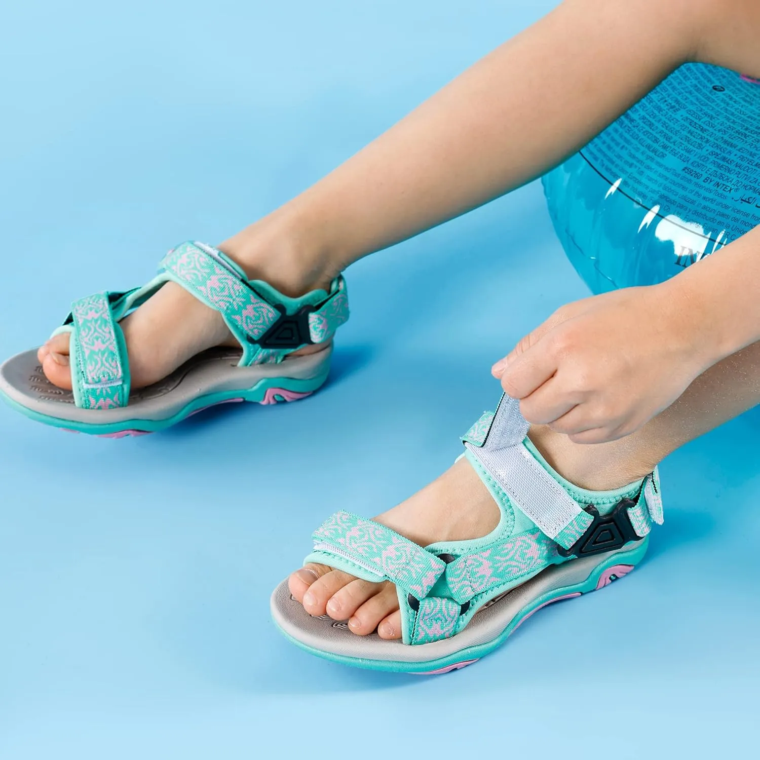 DREAM PAIRS Kids Adventurous Light-Weight Adjustable Straps Summer Sandals (Toddler/Little Kid/Big Kid)