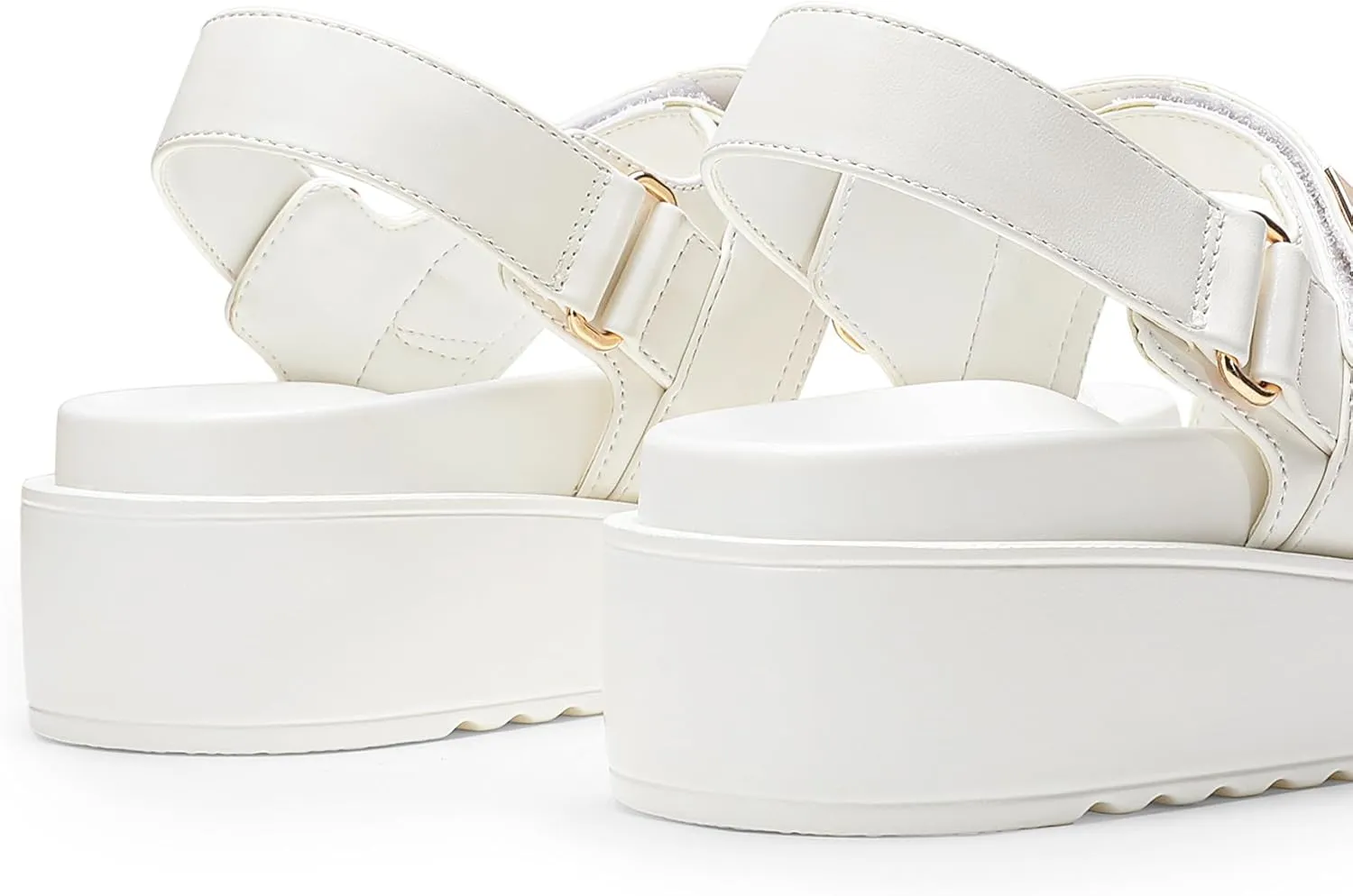 DREAM PAIRS Women's Low Wedge Sandals Comfortable Arch Support Platform Open toe Casual Dressy Flat Summer Sandals with Adjustable Straps