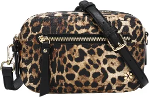 Dual zipper Cross body Shoulder bag with 2 shoulder straps- PU Vegan leather