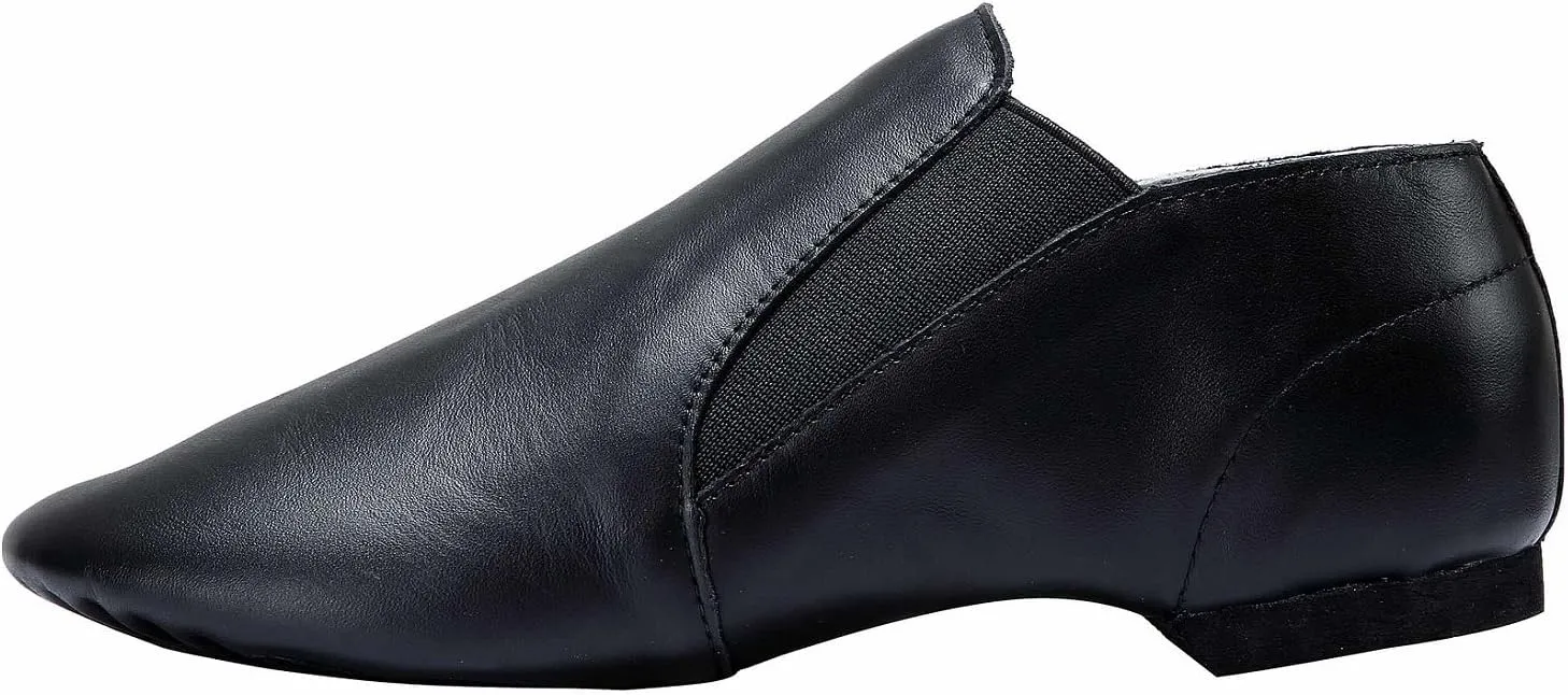 Dynadans Jazz Shoe Leather Slip On with Elastics (Big Kid/Little Kid/Toddler)