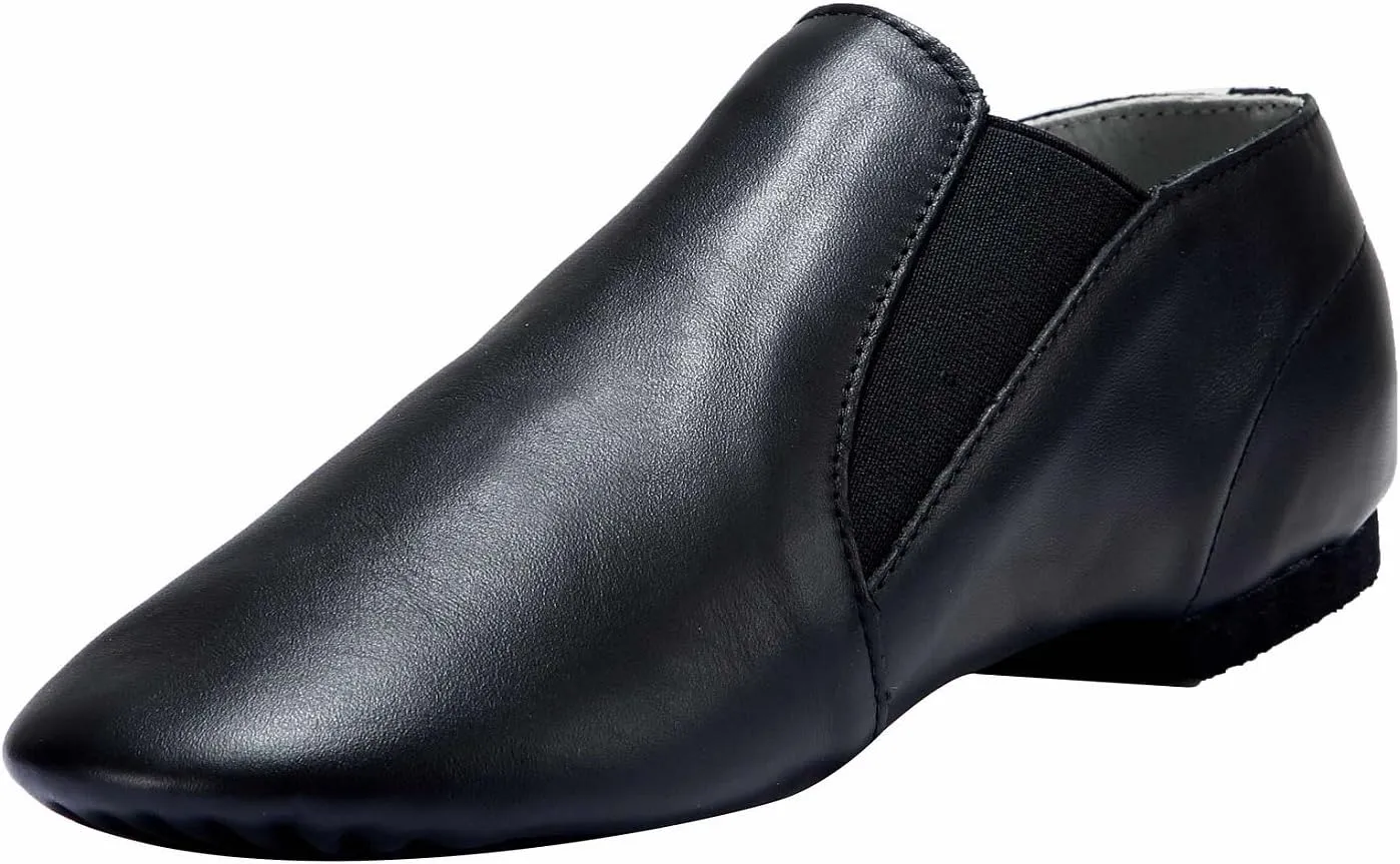 Dynadans Jazz Shoe Leather Slip On with Elastics (Big Kid/Little Kid/Toddler)