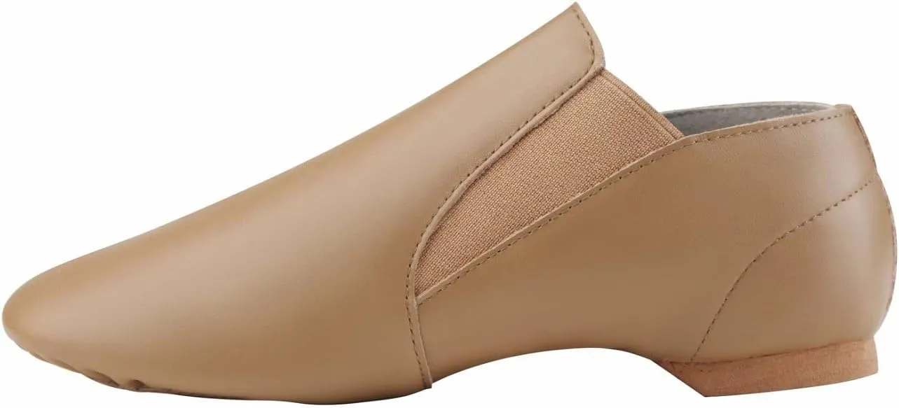 Dynadans Jazz Shoe Leather Slip On with Elastics (Big Kid/Little Kid/Toddler)