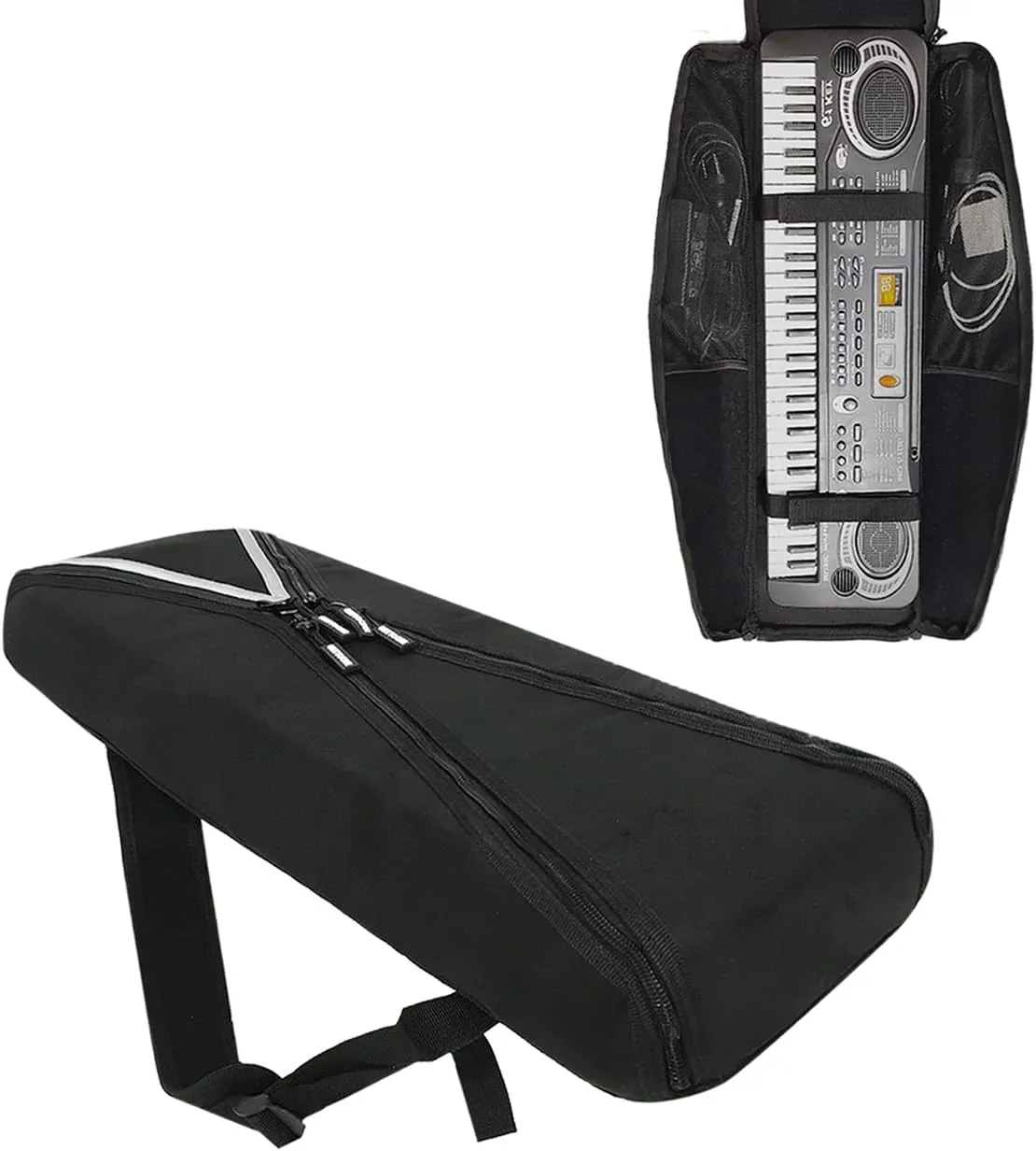 Electronic Keyboard Bag Piano Dust Cover Bag with Adjustable Straps Easy to Carry (22 * 6.5 * 2.5 Inch)