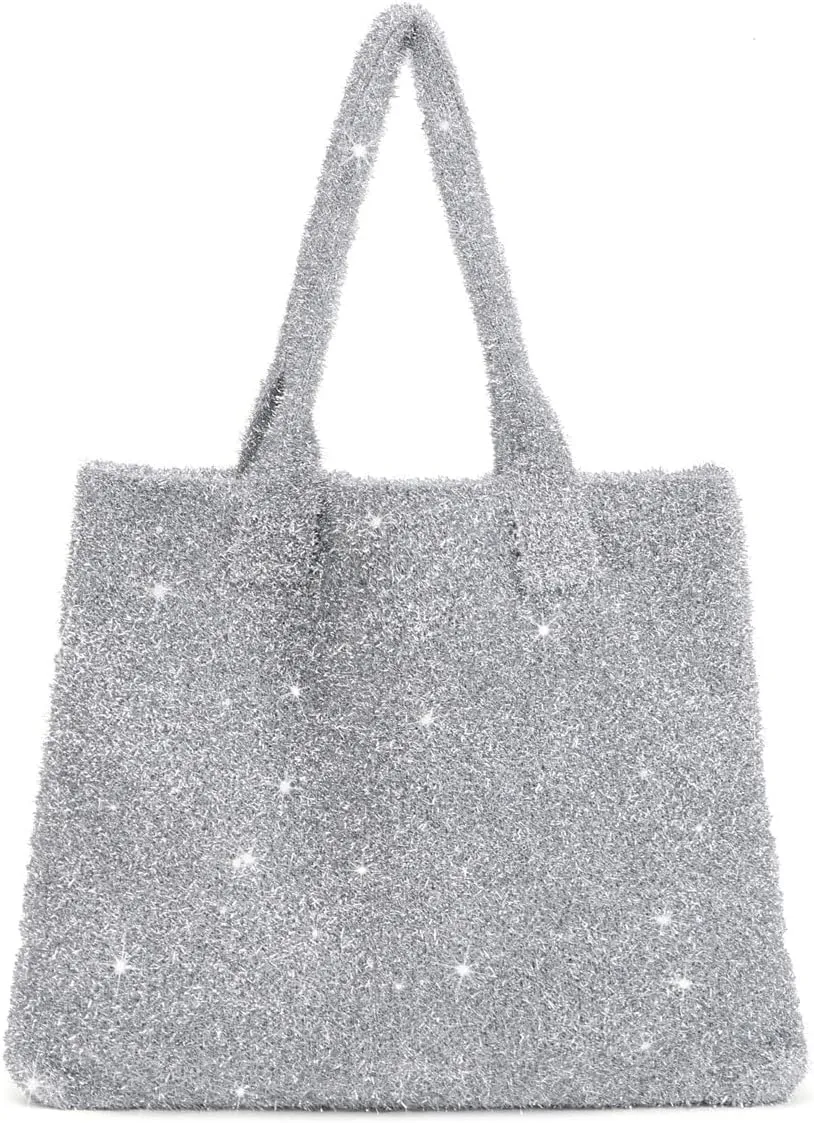 ENBEI large Sparkly bag for clubbing party tote bag aesthetics for women .Christmas,New Year,Gifts for Women with Gift Boxes