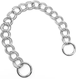 Errienpin Higher End of DIY Chunky Purse Chain Handles - Short Strap Replacement for Handbag or Shoulder Bags, 15.7 Inches Long(Silver）