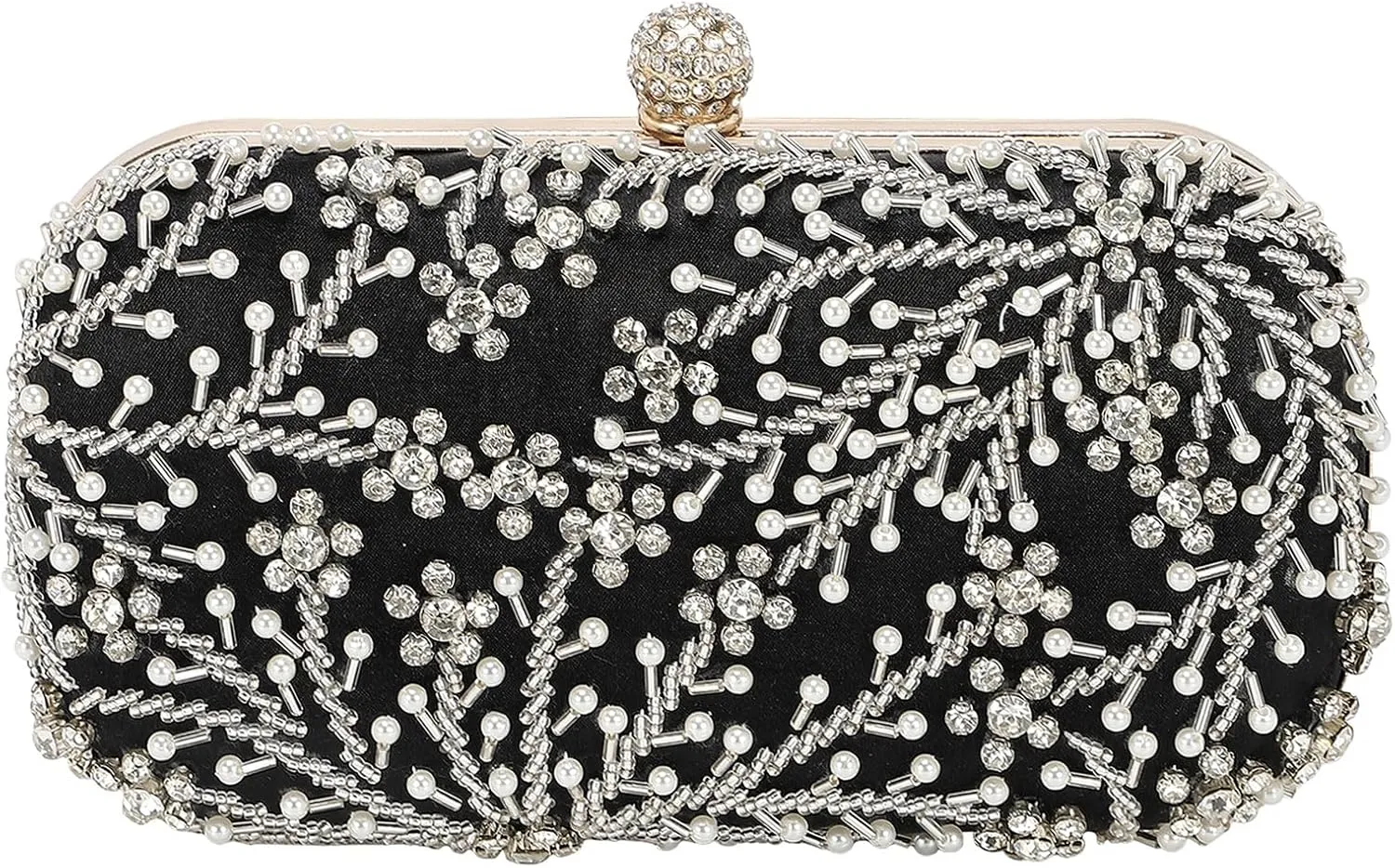 Evening Bags Clutch Purses for Women Formal, Bridal Purses Rhinestone Handbags Shoulder Bag with Chain Sparkly