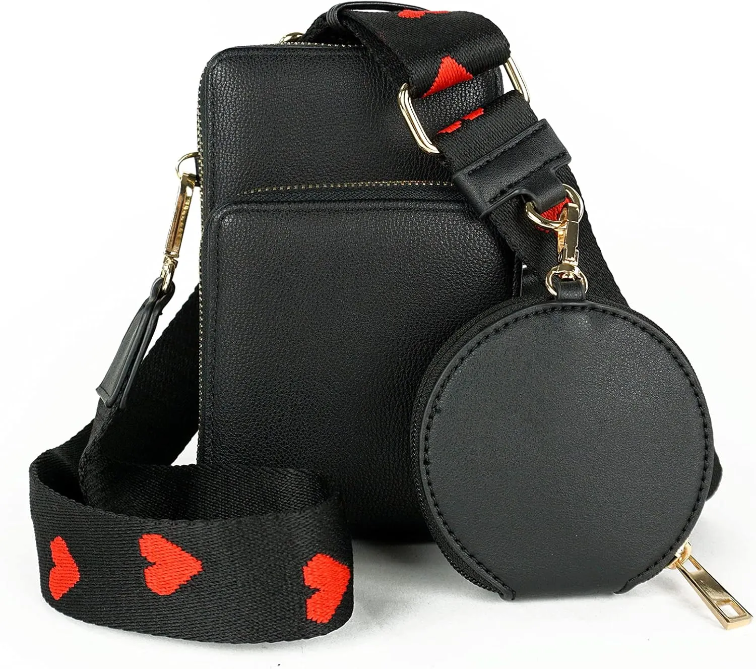 EVVE Wide Replacement Straps for Handbags with Coin Purse - For Over Shoulder Crossbody Bag, Guitar Style, Adjustable Length