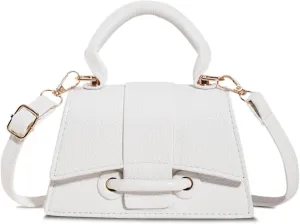 FALETO Mini Purses for Women Cute Top Handle Crossbody Bag Stylish Tiny Clutch Handbag with Strap