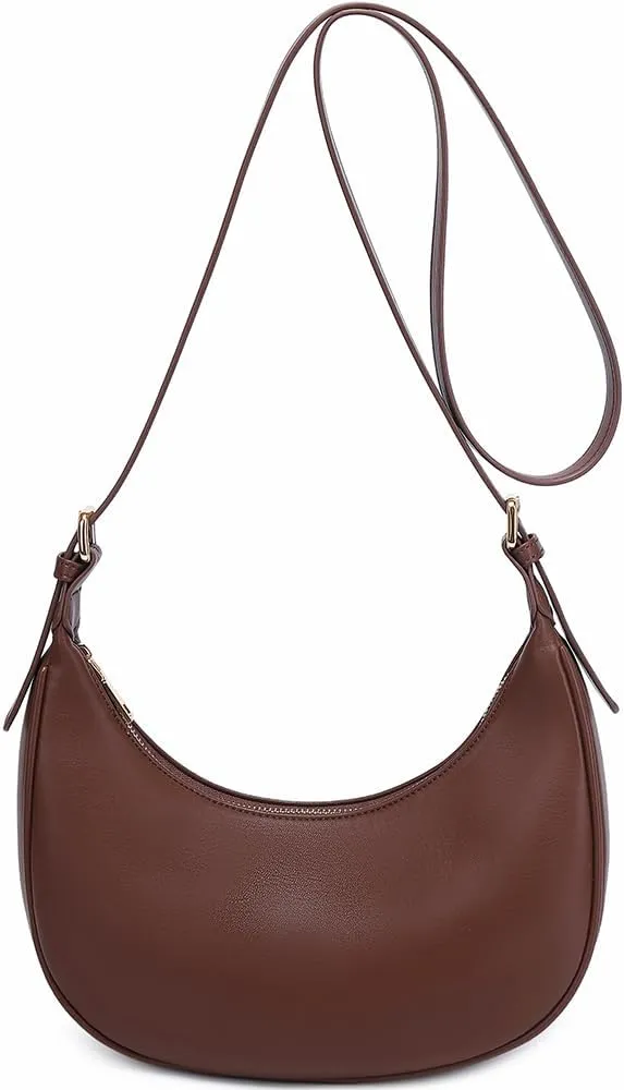 Fashion Small Crescent Underarm Shoulder Bag for Women Trendy Purse Hobo Handbags Clutch Crossbody Bag