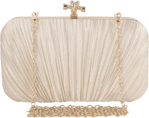 Fashion Womens Jane Satin Diamante Clutch Rhinestone Evening Bridal Prom Party Handbag Crossbody Purse Chain Bag