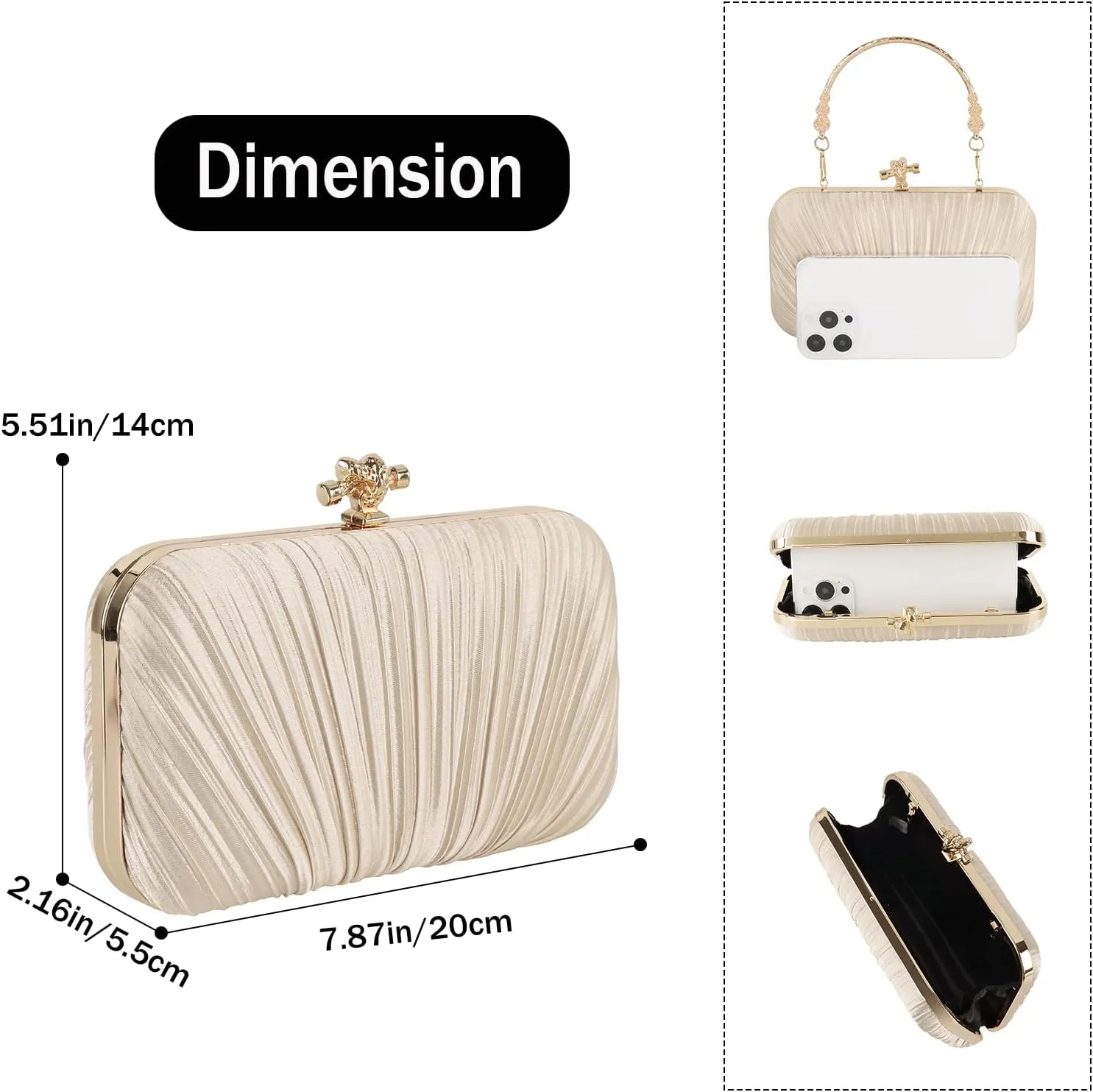 Fashion Womens Jane Satin Diamante Clutch Rhinestone Evening Bridal Prom Party Handbag Crossbody Purse Chain Bag