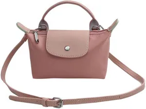Fashionable and versatile handbag for women, mini shoulder bag, crossbody bag, coin purse, mobile phone bag (Pink)
