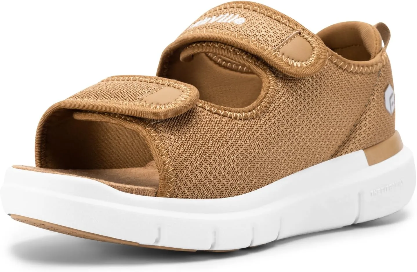 FitVille Diabetic Sandals for Women Wide Width with Arch Support, Adjustable Dual Straps Wide Sandals for Women