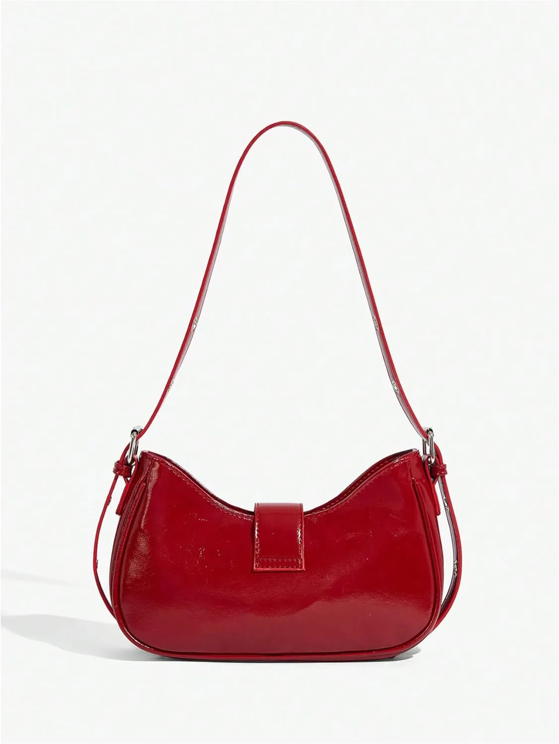 Floerns Women's Y2k Shoulder Bag Rivet Adjustable Straps Hobo Bag Punk Crossbody Purse