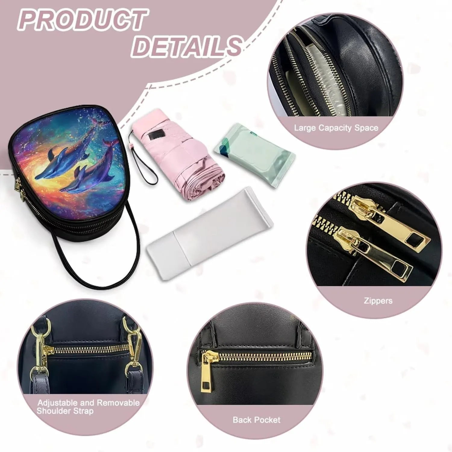 FOR U DESIGNS Crossbody Bags for Women Small Size Travel Shoulder Tote Bag with Zipper for Work PU Leather Hobo Satchel bag