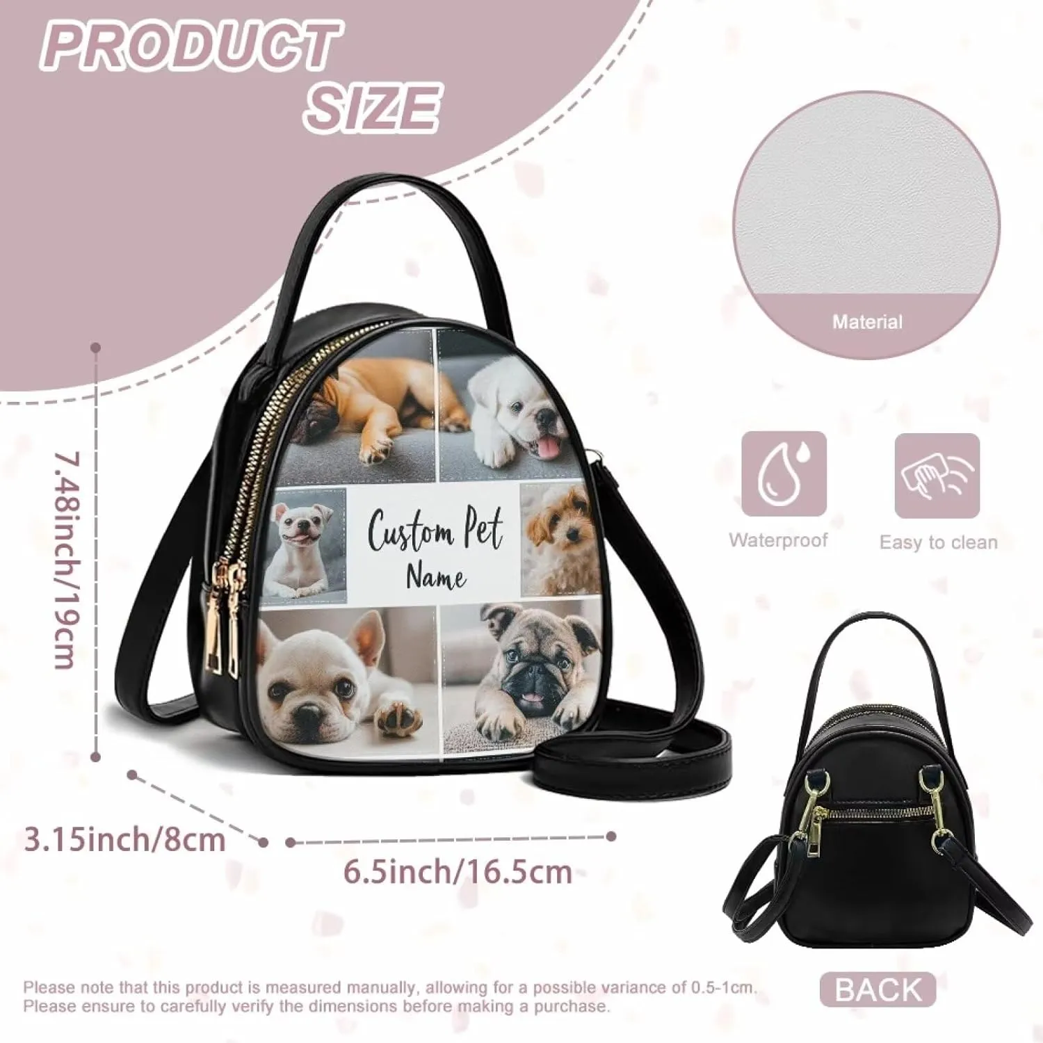 FOR U DESIGNS Crossbody Bags for Women Small Size Travel Shoulder Tote Bag with Zipper for Work PU Leather Hobo Satchel bag