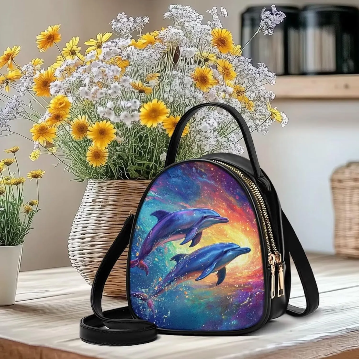 FOR U DESIGNS Crossbody Bags for Women Small Size Travel Shoulder Tote Bag with Zipper for Work PU Leather Hobo Satchel bag