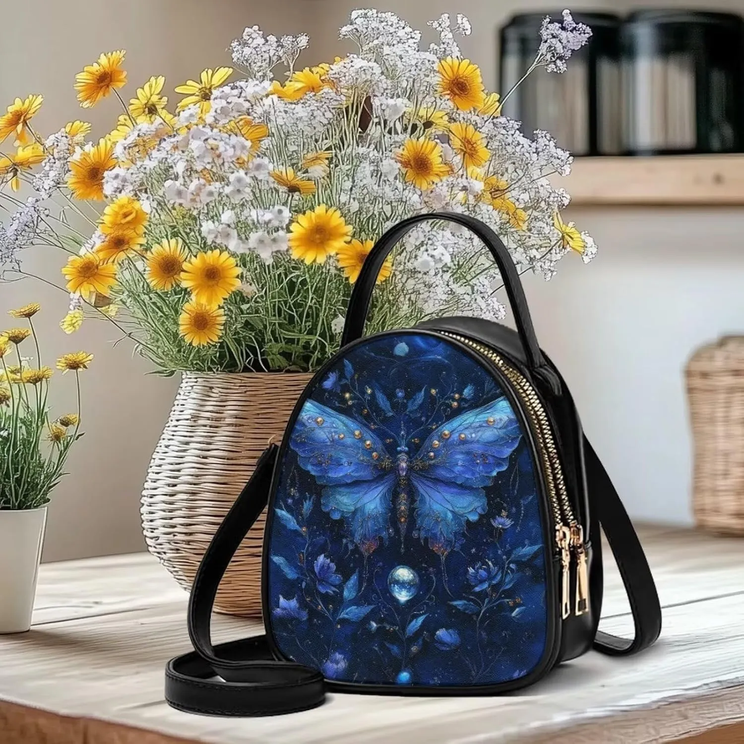 FOR U DESIGNS Women Soft PU Leather Shoulder Bag Ladies Crossbody Phone Purse Top Handle Tote Bag for Work