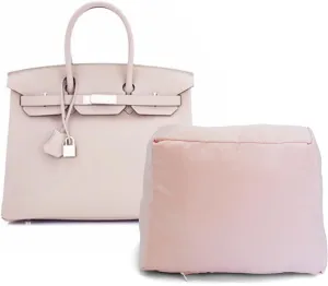 FOTN Purse Pillow inserts to keep shape - Purse Shapers for Storage to Maintain 1:1 Replica Shape- Purse Stuffing and Bag shaper - Satin Handbag Filler for Birkin 20/25/30/35/40/45 (Birkin-25)