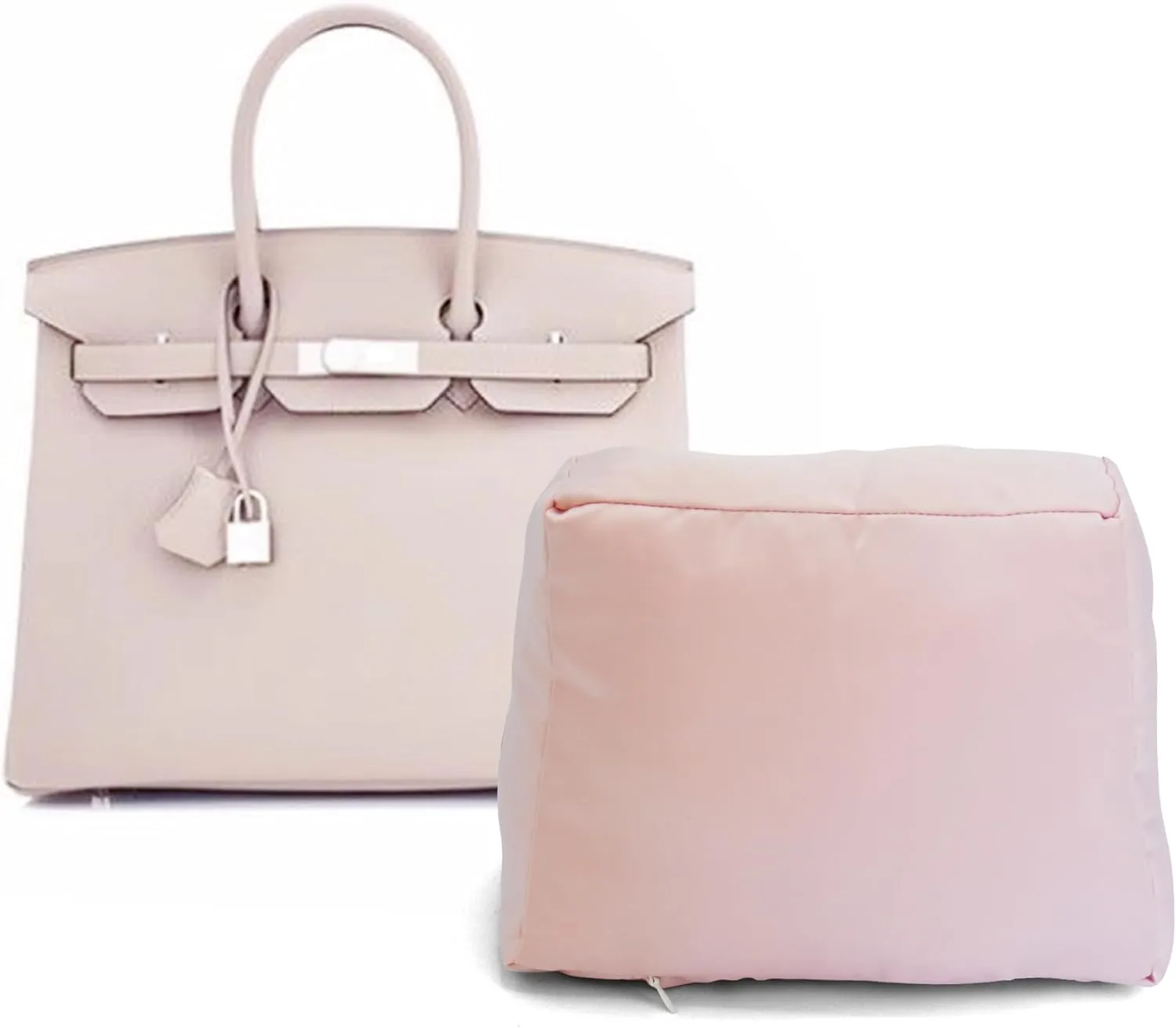 FOTN Purse Pillow inserts to keep shape - Purse Shapers for Storage to Maintain 1:1 Replica Shape- Purse Stuffing and Bag shaper - Satin Handbag Filler for Birkin 20/25/30/35/40/45 (Birkin-25)